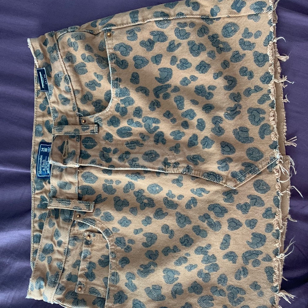 Abercrombie and Fitch cheetah print skirt